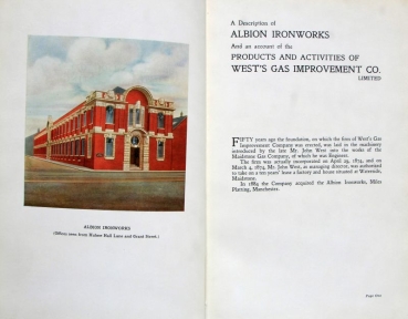 Albion Works "West's Gas Improvement Co." Ironwork-History 1923 (5028)